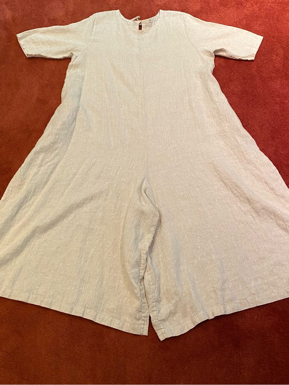 Glasnost Canada Palazzo Jump - Natural Linen - Picture 5 of 8